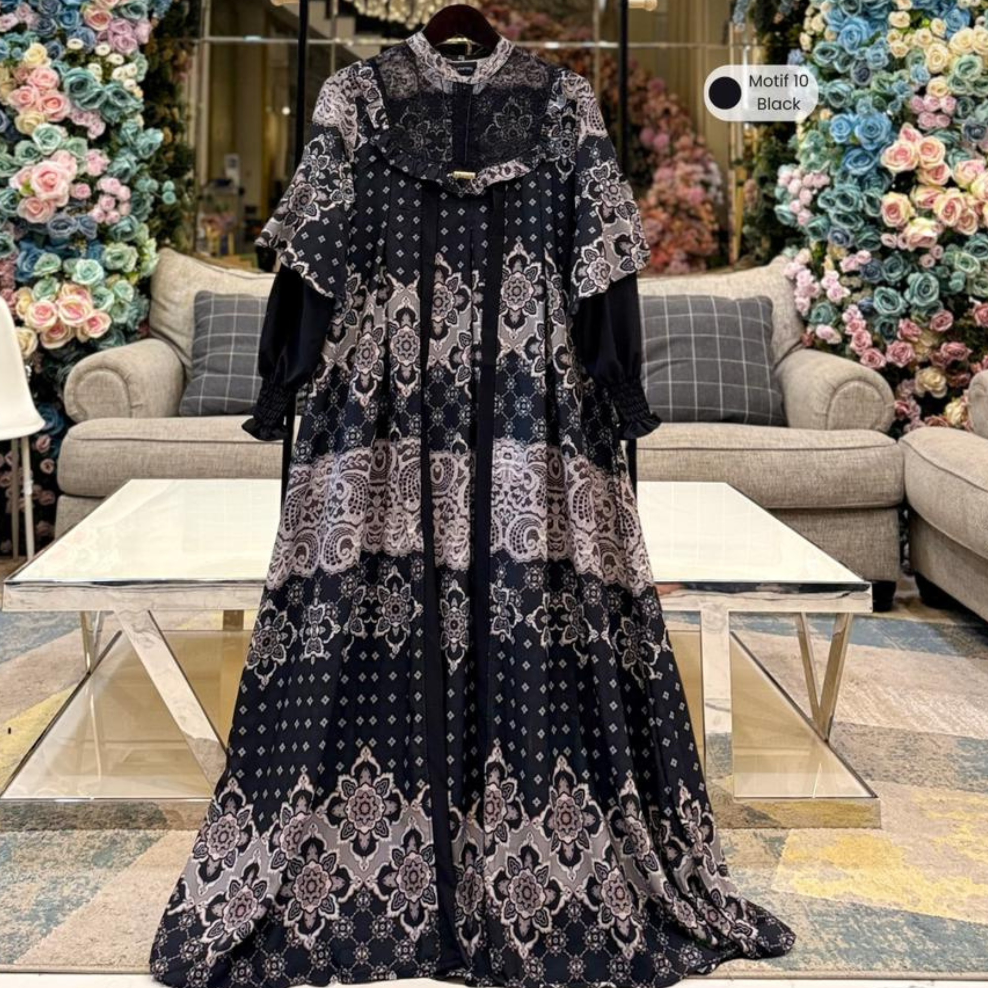 Haniya Dress – Gaun Muslimah Berlapis Elegan