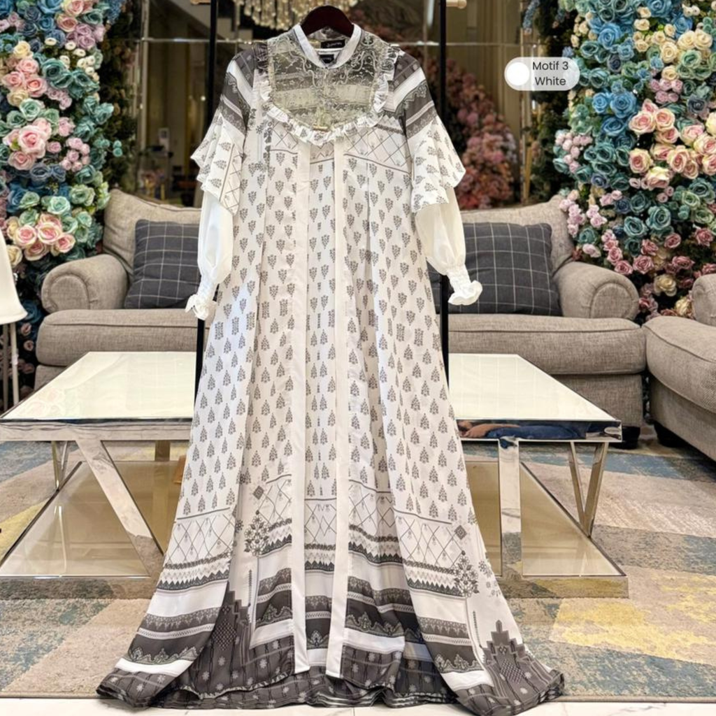Haniya Dress – Gaun Muslimah Berlapis Elegan